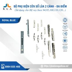 Cửa sổ lùa 2 cánh rãnh hệ inox (94,95,100,110,120....)
