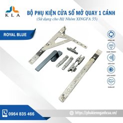Cửa sổ mở quay 1 cánh hệ rãnh C Châu Âu