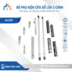 Cửa sổ lùa 2 cánh hệ ray nhôm Xingfa 93