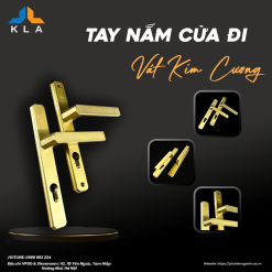 KLA _ TAY NẮM CỬA ĐI MÀU VÀNG
