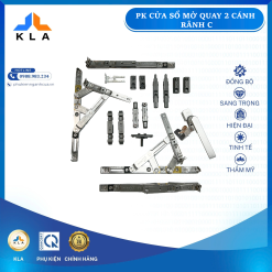 KLA - Bộ phụ kiện cửa sổ mở quay 2 cánh rãnh C